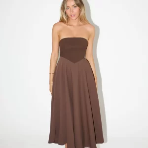 The Strapless Midi Dress
