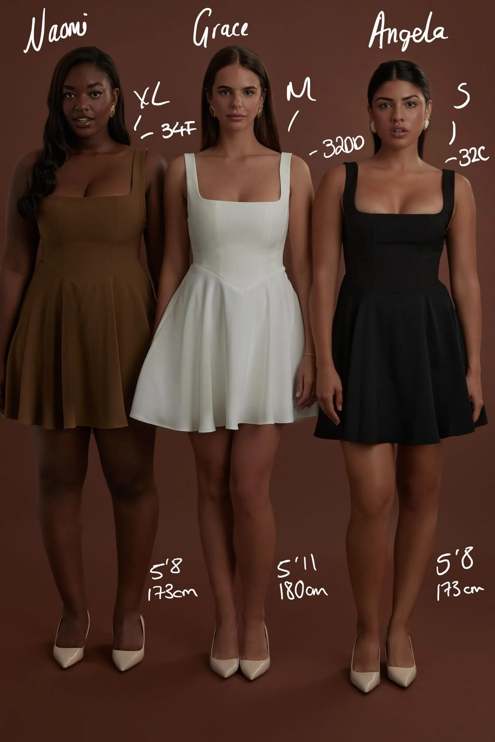 The High Waist Square Neck Mini Dress - Image 6